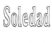 Coloriage Soledad