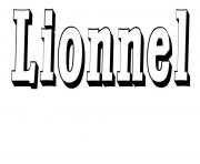 Coloriage Lionnel