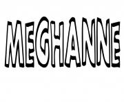 Coloriage Meghanne