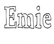 Coloriage Emie