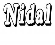 Coloriage Nidal