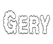 Coloriage Gery