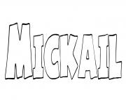 Coloriage Mickail