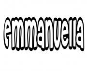 Coloriage Emmanuella