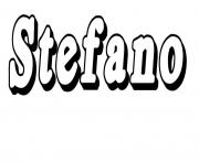 Coloriage Stefano