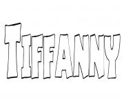 Coloriage Tiffanny