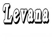 Coloriage Levana