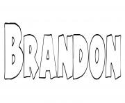 Coloriage Brandon