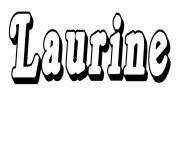 Coloriage Laurine