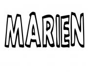 Coloriage Marien