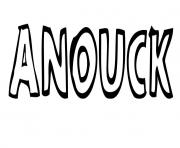 Coloriage Anouck