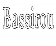 Coloriage Bassirou