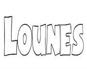 Coloriage Lounes