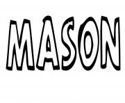 Coloriage Mason