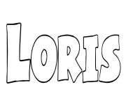 Coloriage Loris