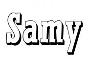 Coloriage Samy