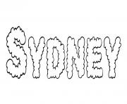 Coloriage Sydney