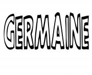 Coloriage Germaine