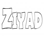 Coloriage Ziyad