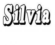 Coloriage Silvia