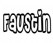 Coloriage Faustin