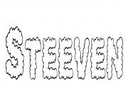 Coloriage Steeven