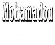 Coloriage Mohamadou