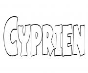 Coloriage Cyprien