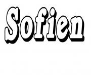 Coloriage Sofien