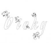 Coloriage Vicky