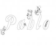 Coloriage Pablo