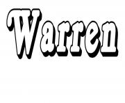 Coloriage Warren