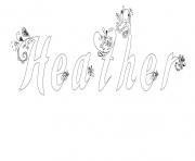 Coloriage Heather