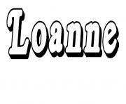 Coloriage Loanne