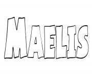 Coloriage Maelis