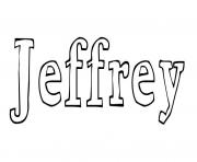 Coloriage Jeffrey