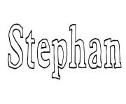 Coloriage Stephan