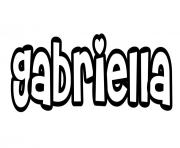 Coloriage Gabriella