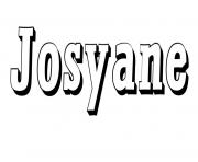 Coloriage Josyane