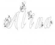 Coloriage Alina