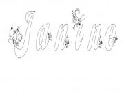 Coloriage Janine