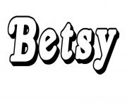 Coloriage Betsy