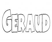 Coloriage Geraud