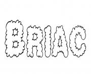 Coloriage Briac