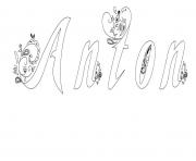 Coloriage Anton