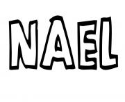 Coloriage Nael