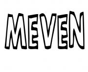 Coloriage Meven