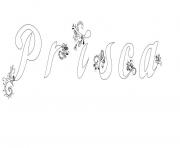 Coloriage Prisca