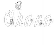 Coloriage Chana