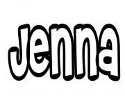 Coloriage Jenna